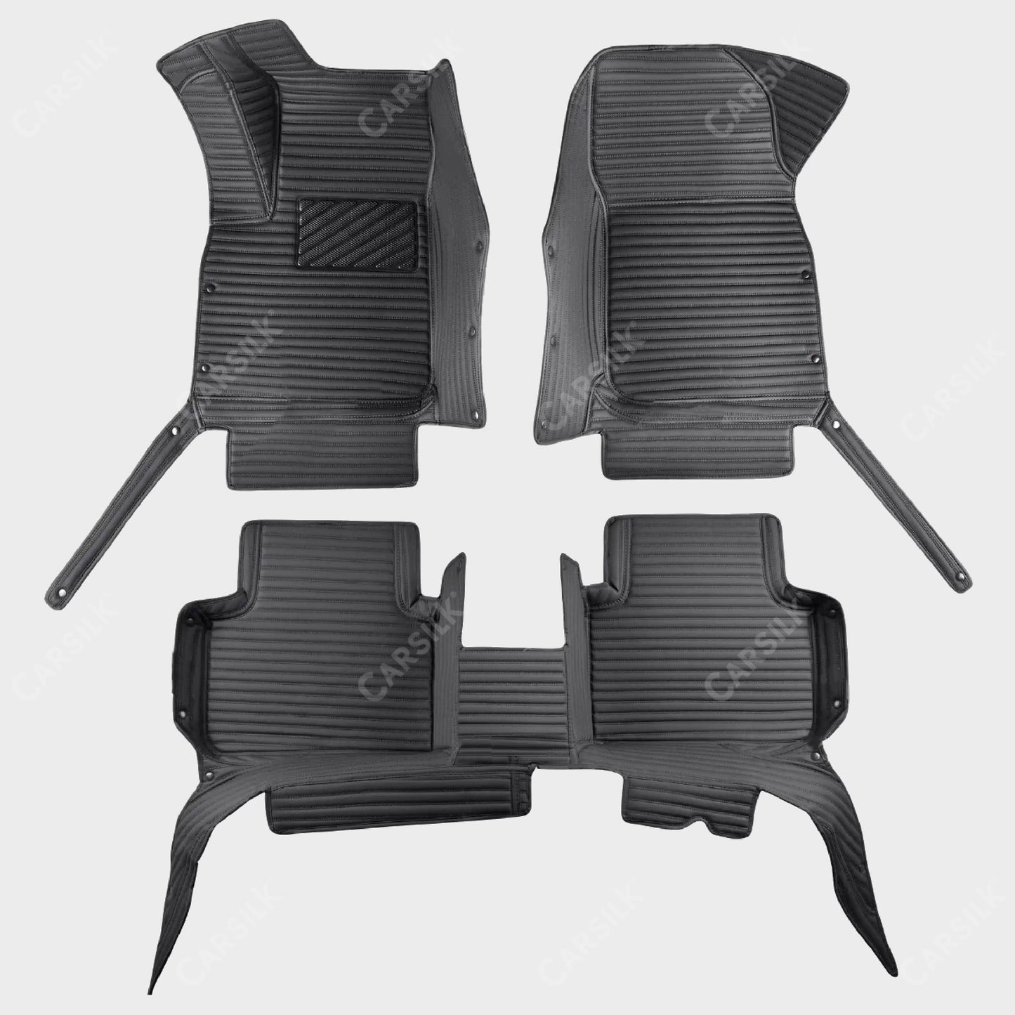 GALAXY CUSTOM SINGLE LAYER CAR MATS SET BLACK - Carsilks 