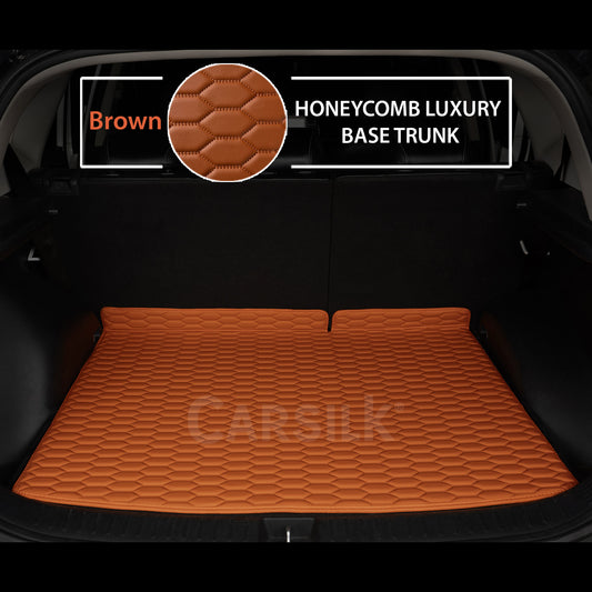 BROWN HONEYCOMB LUXURY TRUNK CAR MATS - Carsilks 
